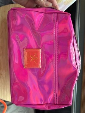 Jeffree Star Iridescent Hot Pink Cosmetic Pouch